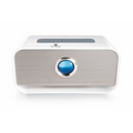 White Brookstone Big Blue Live 2 Wireless Bluetooth / NFC Speaker